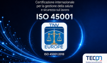 TECON e la certificazione ISO 45001: la sicurezza come parte della cultura d’impresa